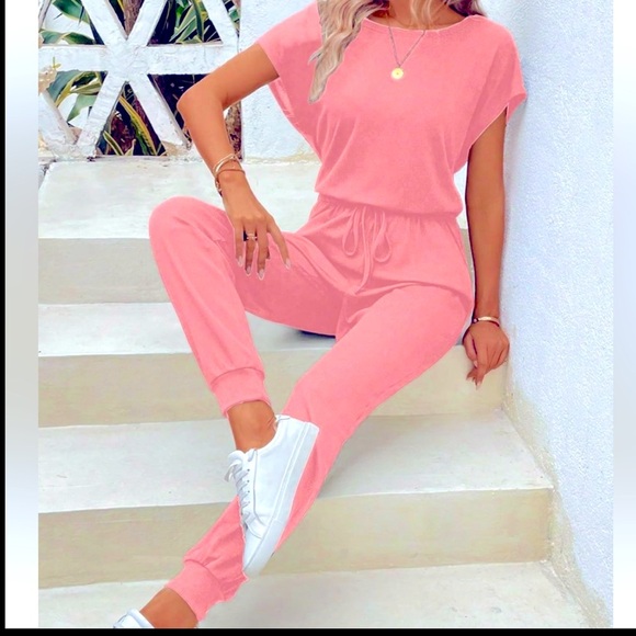 NWOT Michael Stars Tyler Convertible Jogger Jumper in Pink - Picture 1 of 12